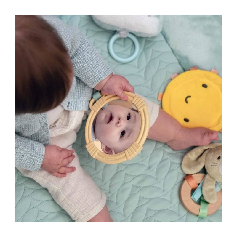 INGENUITY Calm Spring Extra Soft Baby Play Mat with 6 Detachable Senso