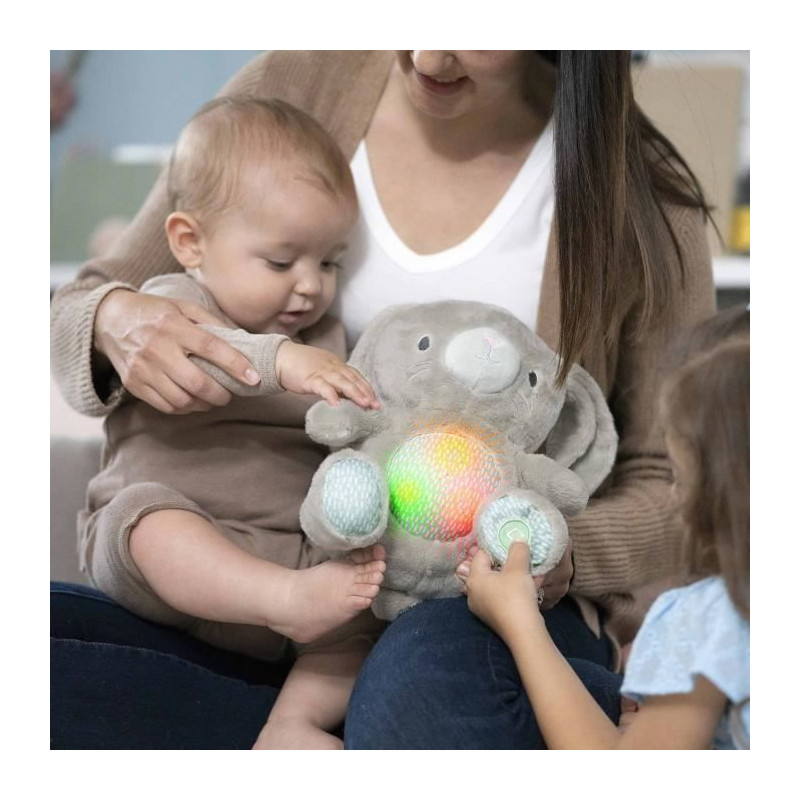 INGENUITY Sylvi baby rabbit comforter, soft toy, soothing melodies and