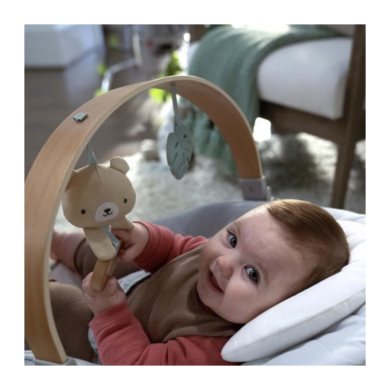 INGENUITY Nate the Bear bouncer with wooden play arch
