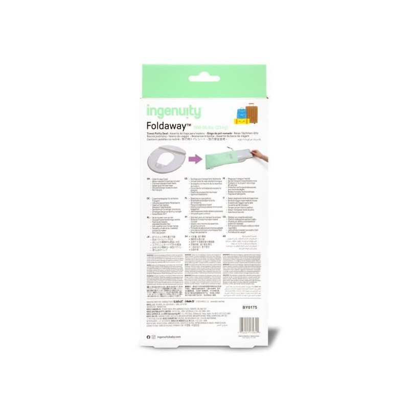 INGENUITY Universal portable toilet seat reducer for children, babies,