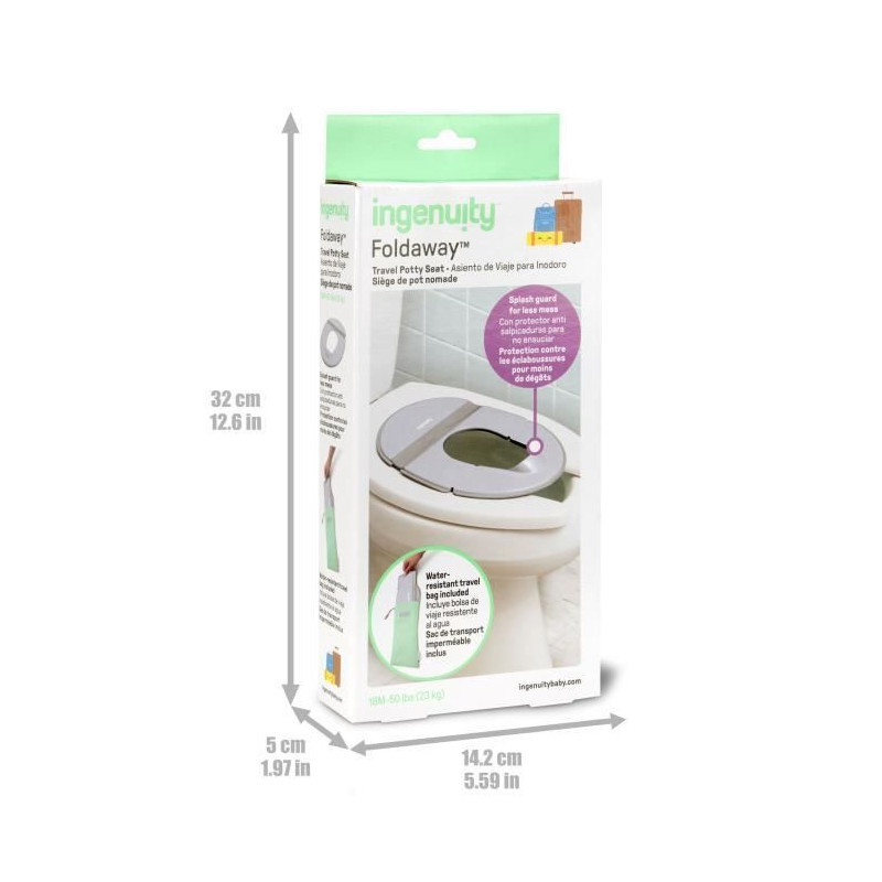 INGENUITY Universal portable toilet seat reducer for children, babies,