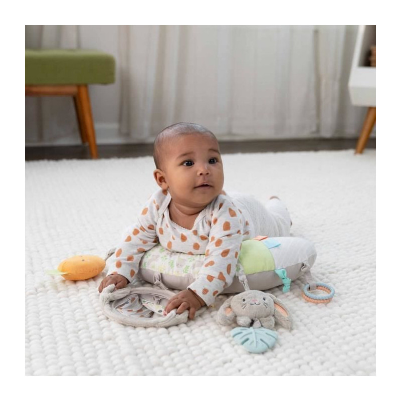 INGENUITY Sylvi Baby Play Mat for Tummy Time with Multi-Sensory Toys