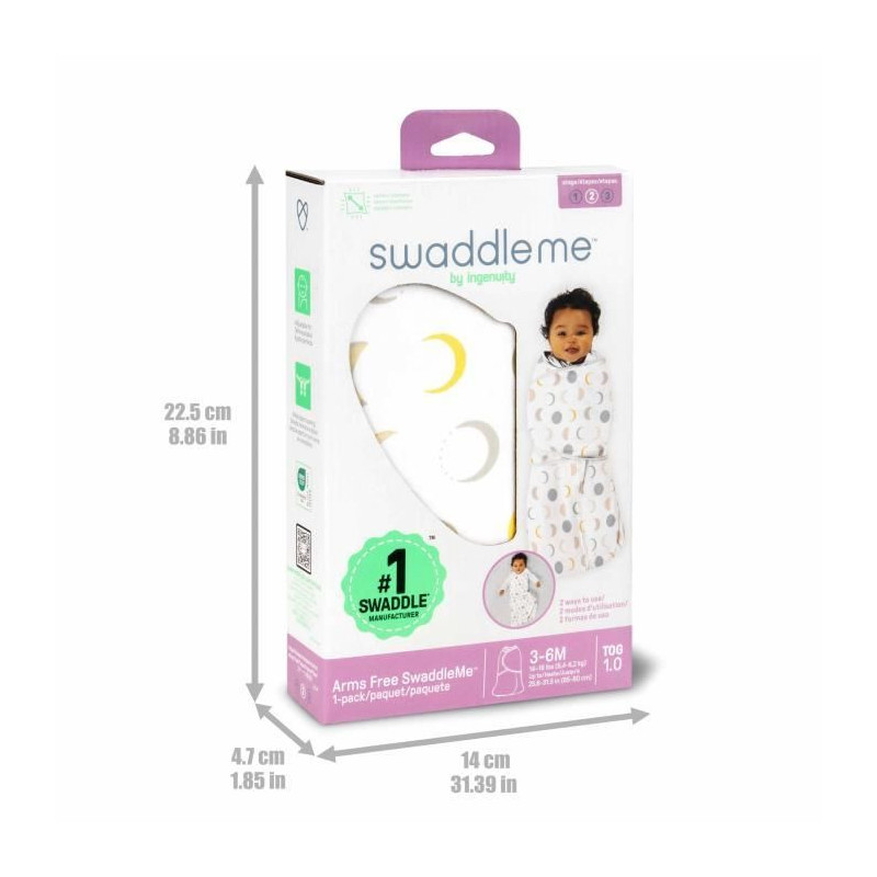 INGENUITY, Swaddling Bag, Lunes sleeping bag, for mid-season TOG 1. Ad