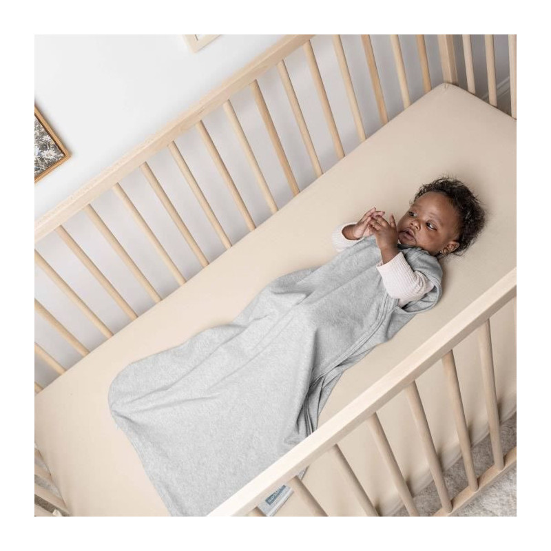 INGENUITY Swaddling Bag, Sage Green Sleeping Bag in Cotton Foam, TOG 1