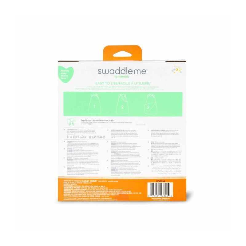 INGENUITY Swaddling Bag, Sage Green Sleeping Bag in Cotton Foam, TOG 1