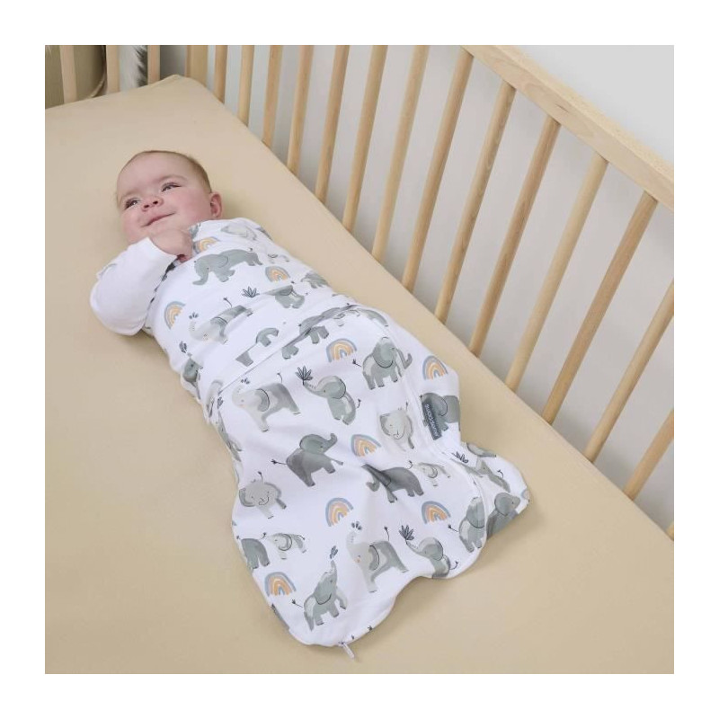 INGENUITY, Swaddling Bag, elephant sleeping bag, for mid-season TOG 1.