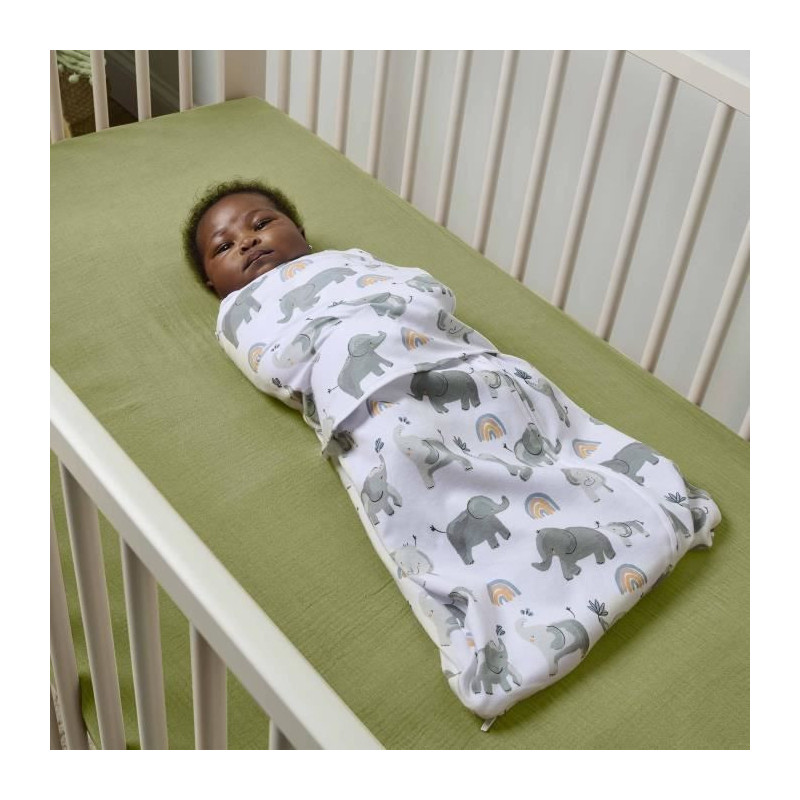 INGENUITY, Swaddling Bag, elephant sleeping bag, for mid-season TOG 1.