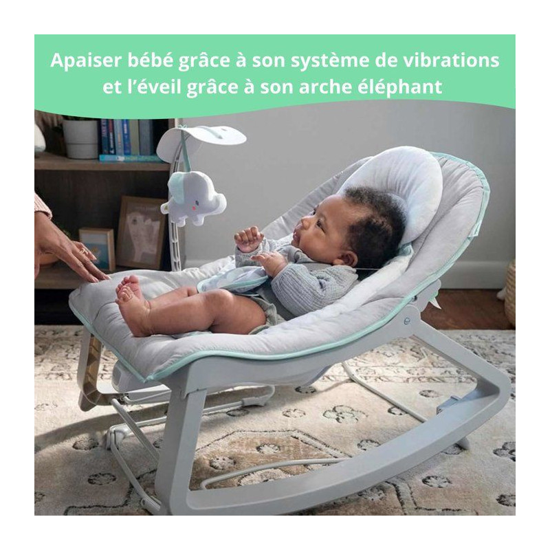 INGENUITY Bouncer 3in1 Keep Cozy - Weaver, Soothing Vibrations, 2 Recl