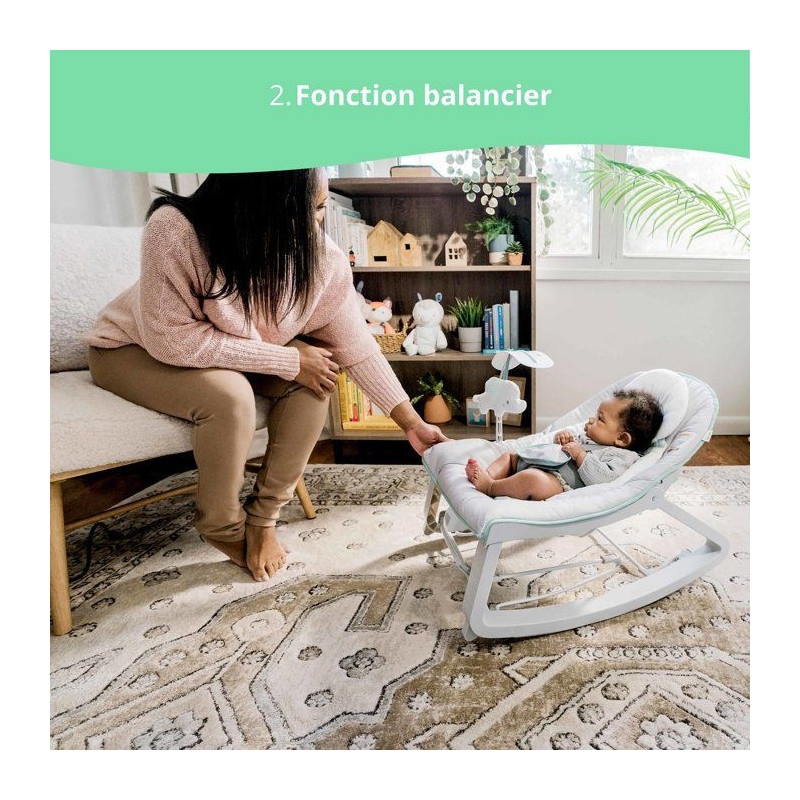 INGENUITY Bouncer 3in1 Keep Cozy - Weaver, Soothing Vibrations, 2 Recl