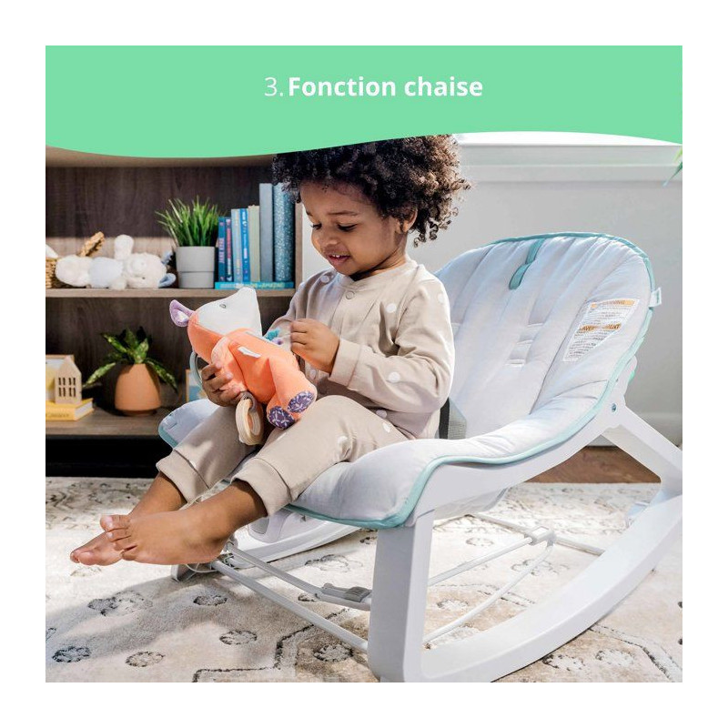 INGENUITY Bouncer 3in1 Keep Cozy - Weaver, Soothing Vibrations, 2 Recl