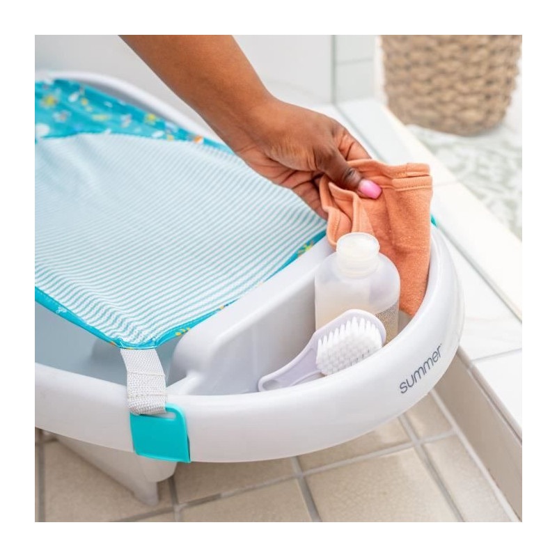INGENUITY Baby Bathtub, Extra-Large, Comfortable, with Soft Fabric Bab