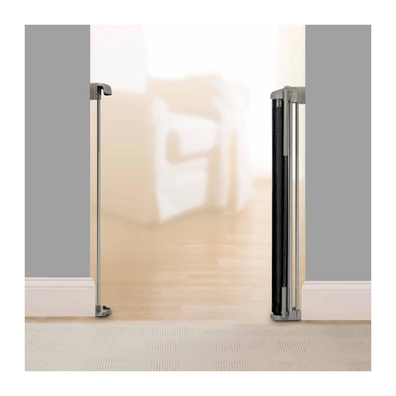 INGENUITY Child Safety Gate up to 136cm, Roll-up, Auto Close, Easy to