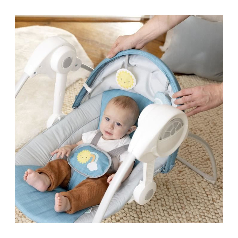 Ity by INGENUITY Sun Valley Baby Swing - Canopy, 2 Toys, 2-Position Re
