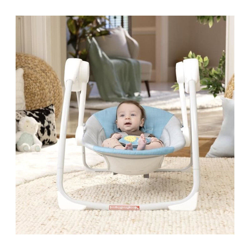 Ity by INGENUITY Sun Valley Baby Swing - Canopy, 2 Toys, 2-Position Re