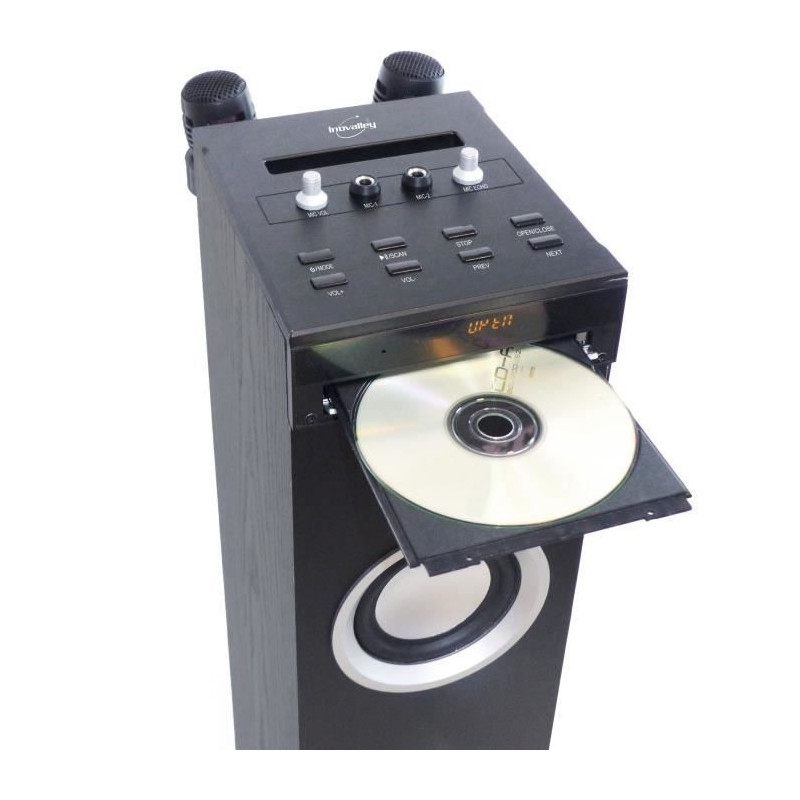Inovalley HP49CD - Bluetooth sound tower - CD player and Karaoke funct