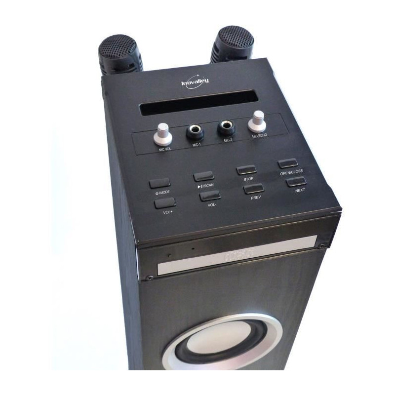 Inovalley HP49CD - Bluetooth sound tower - CD player and Karaoke funct