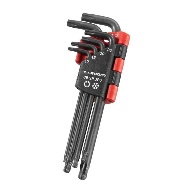 Set of 6 Allen keys - FACOM - 89SR.JP6PB - Long - with resistorx ball