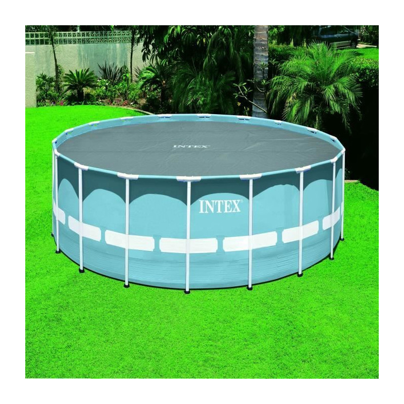 Reinforced bubble cover for swimming pools - Round - Ø 4.57 m - Gray