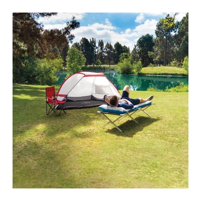INTEX Inflatable Camping Mattress - 1 place - Gray