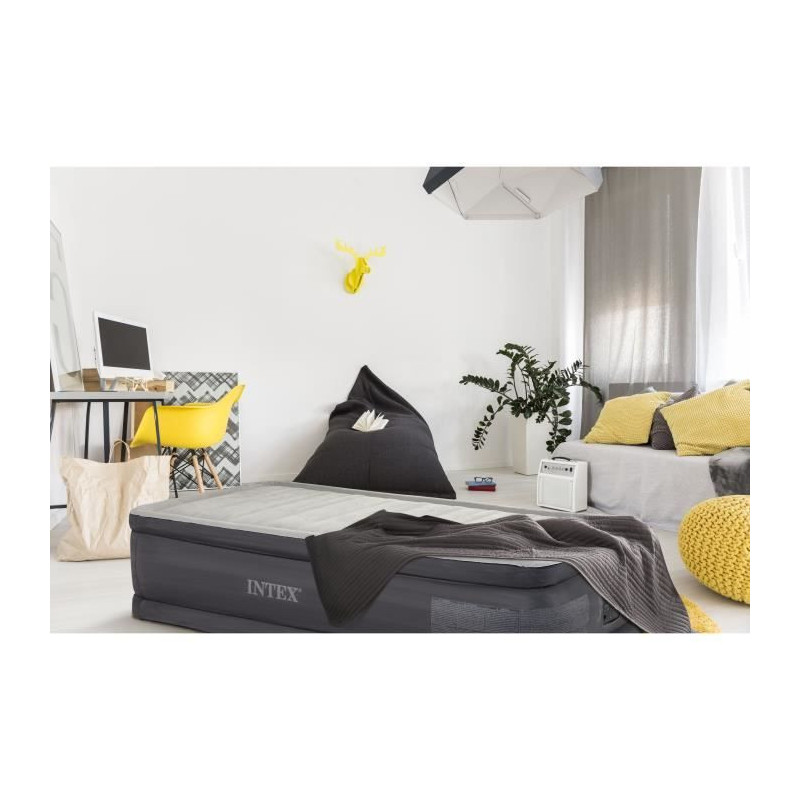INTEX Comfort Plush Elevated Guest Bed - Electric 1 Person 64412ND