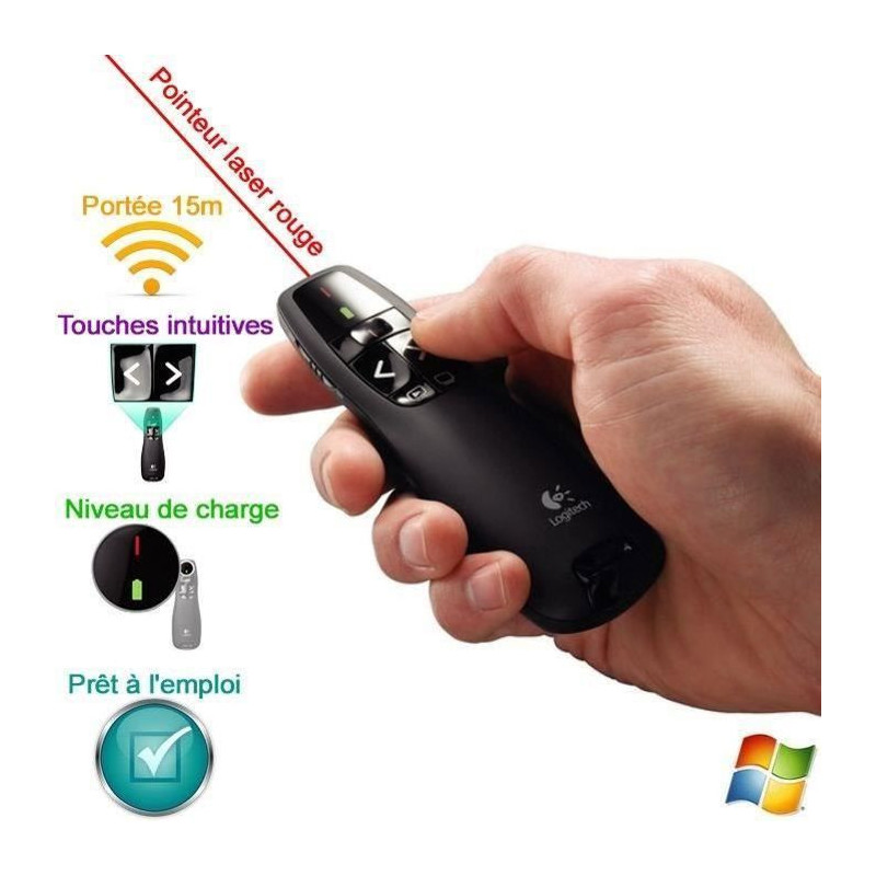LOGITECH presentation device - R400