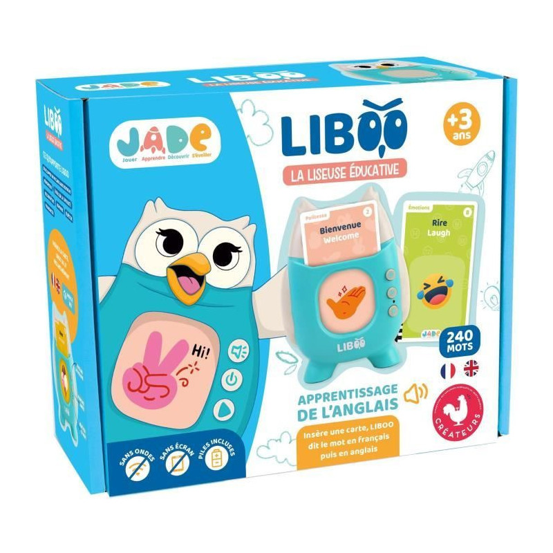 Liboo E-Reader - JADE - French - English - 240 Words - Educational Gam
