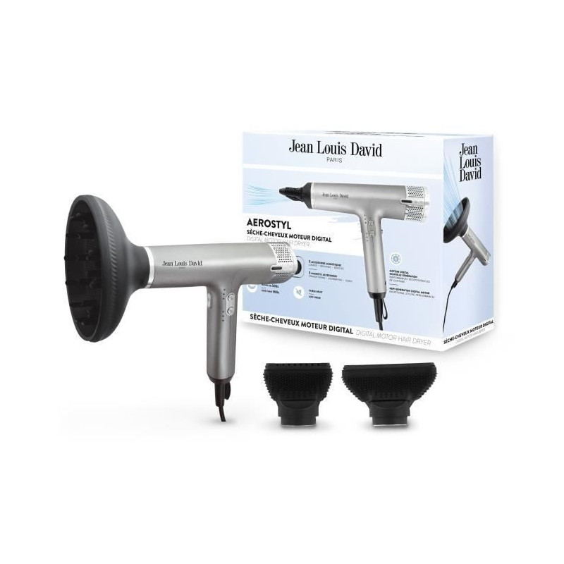 Hair dryer - JEAN LOUIS DAVID - JLD AEROSTYL - DC motor - 1700 W