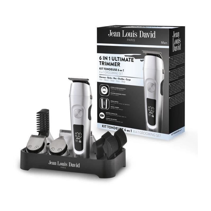 6-in-1 hair clipper - JEAN LOUIS DAVID - JLD ULTIMATE TRIMMER - 6 inte