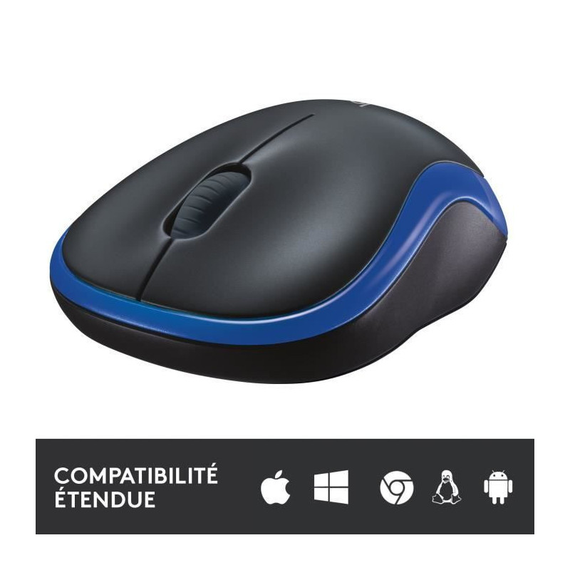 Logitech Wireless Optical Mouse - M185 Blue