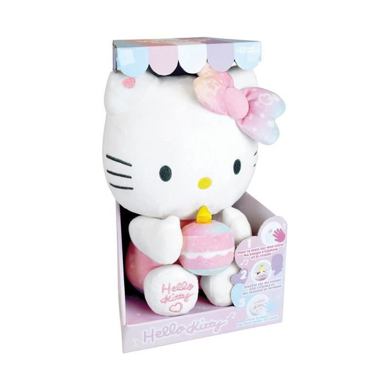 Hello Kitty Interactive Plush Birthday +/- 26 cm - JEMINI - Interactiv