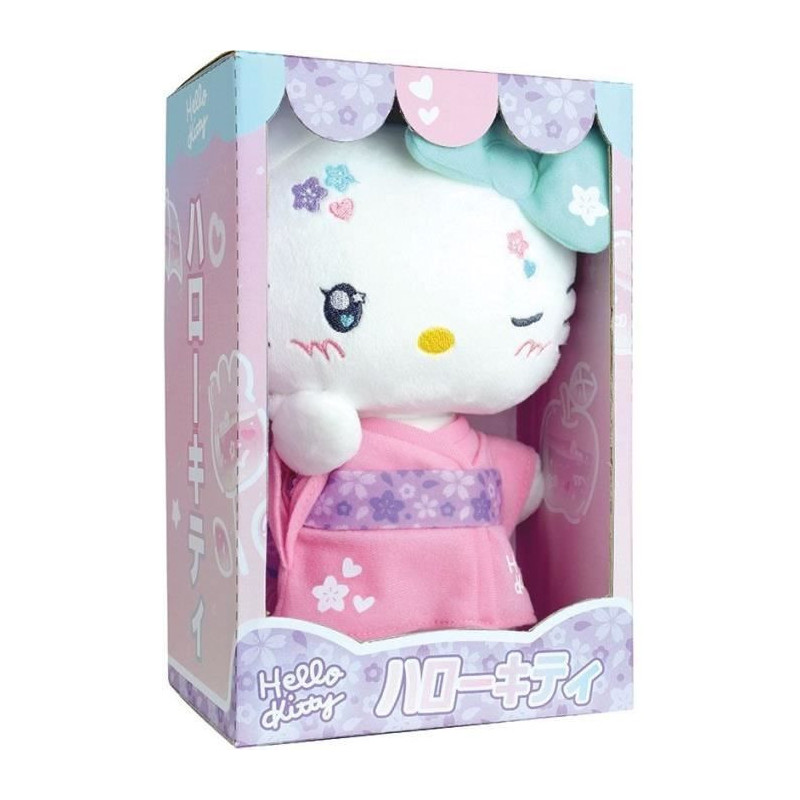 Hello Kitty Kimono Kawai Plush +- 22 cm - JEMINI - Kawaii version with