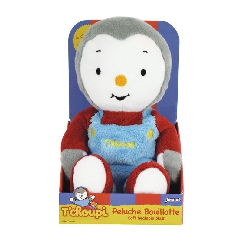 T'choupi Plush Hot Water Bottle +/- 21 cm with Micro Clay Beads - JEMI