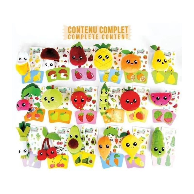 Set of 18 surprise bags - JEMINI - Surprise Market - Fruit or vegetabl