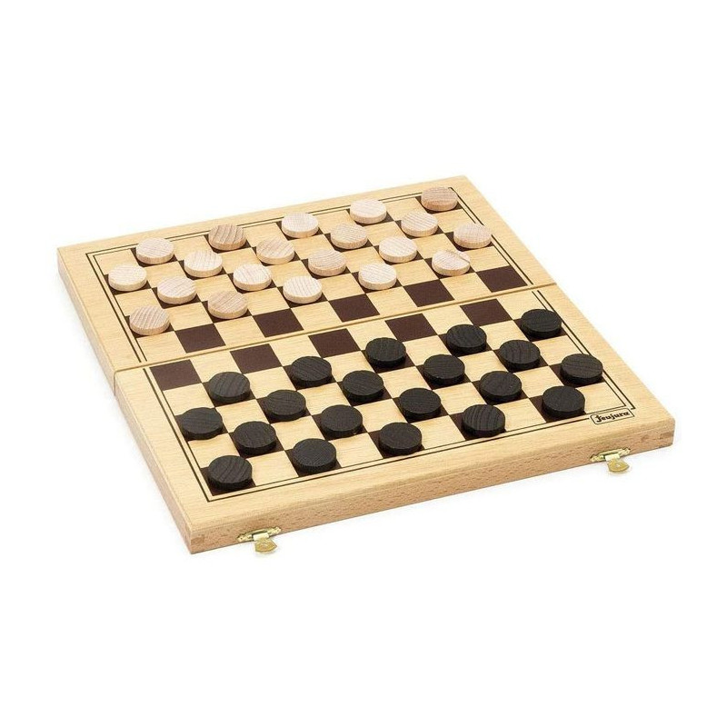 JEUJURA Checkers - Folding Gift Set