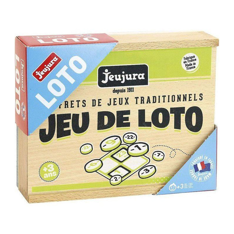 JEUJURA Loto Game - Wooden Box