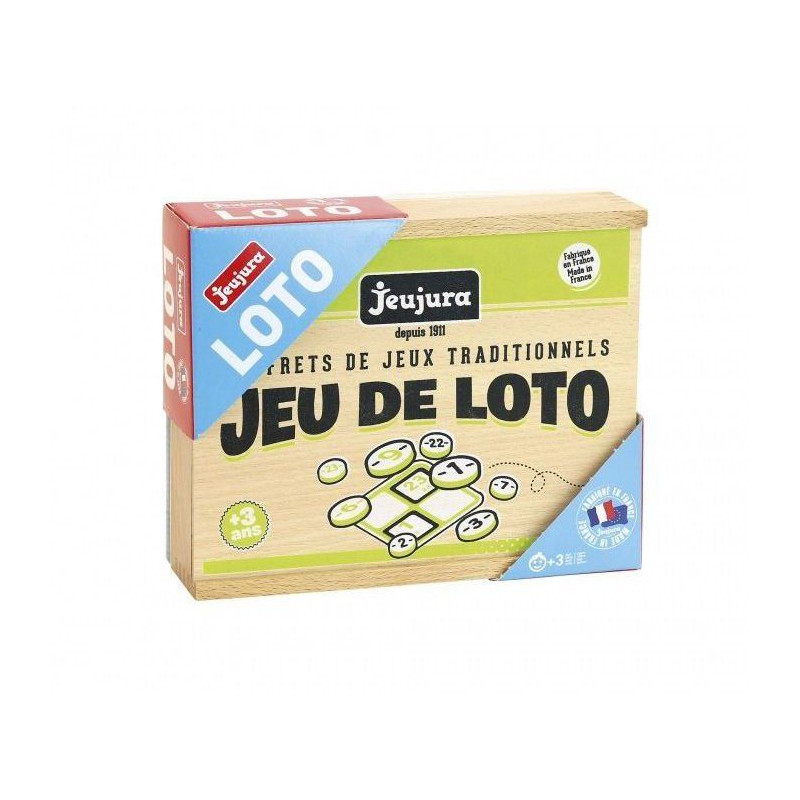 JEUJURA Loto Game - Wooden Box