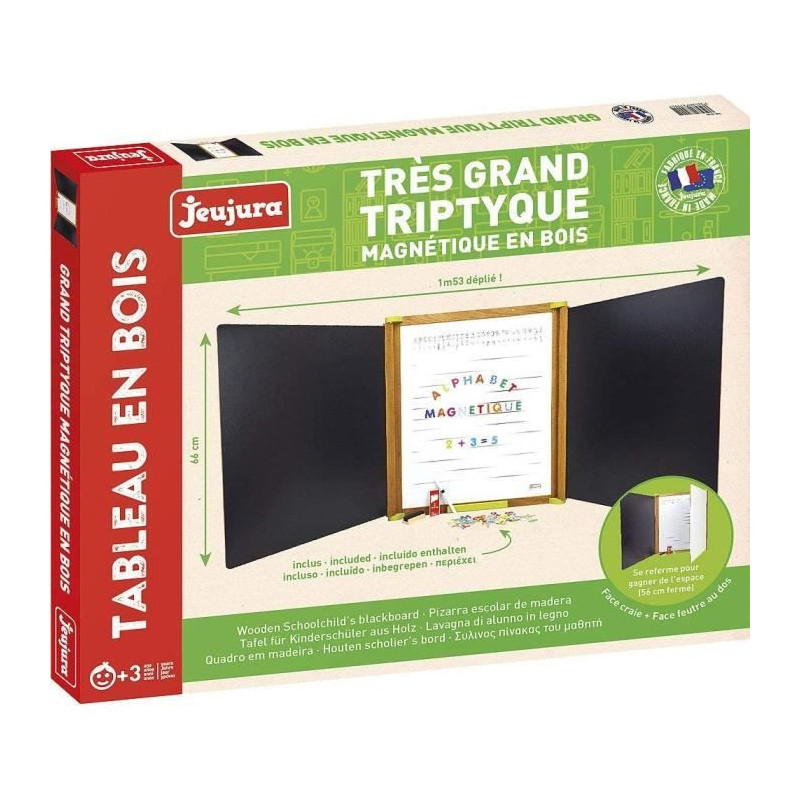 JEUJURA Large wooden triptych - Magnetic