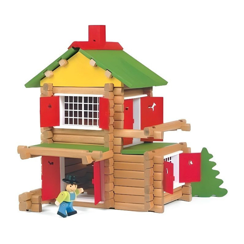 JEUJURA - My Wooden Chalet, 135 pieces