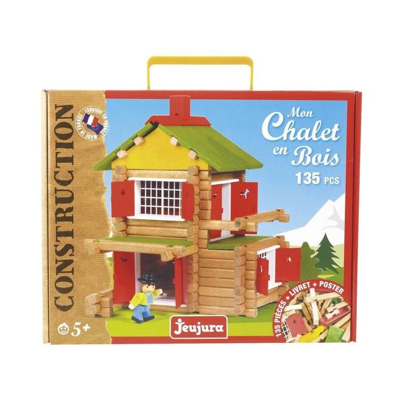 JEUJURA - My Wooden Chalet, 135 pieces