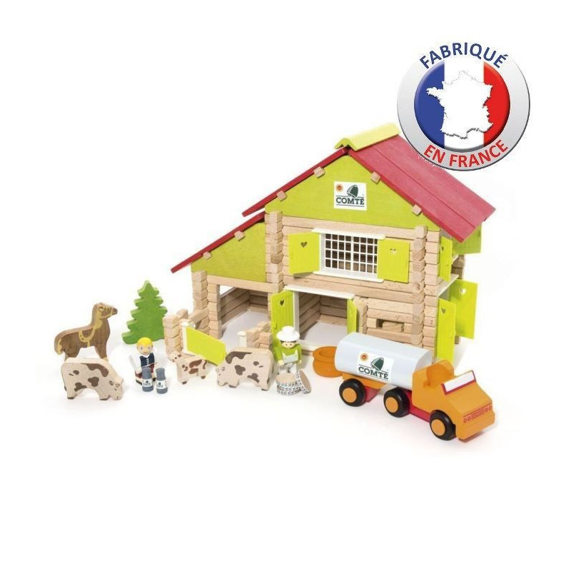 JEUJURA - Wooden construction - My Wooden Farm - 180 pcs