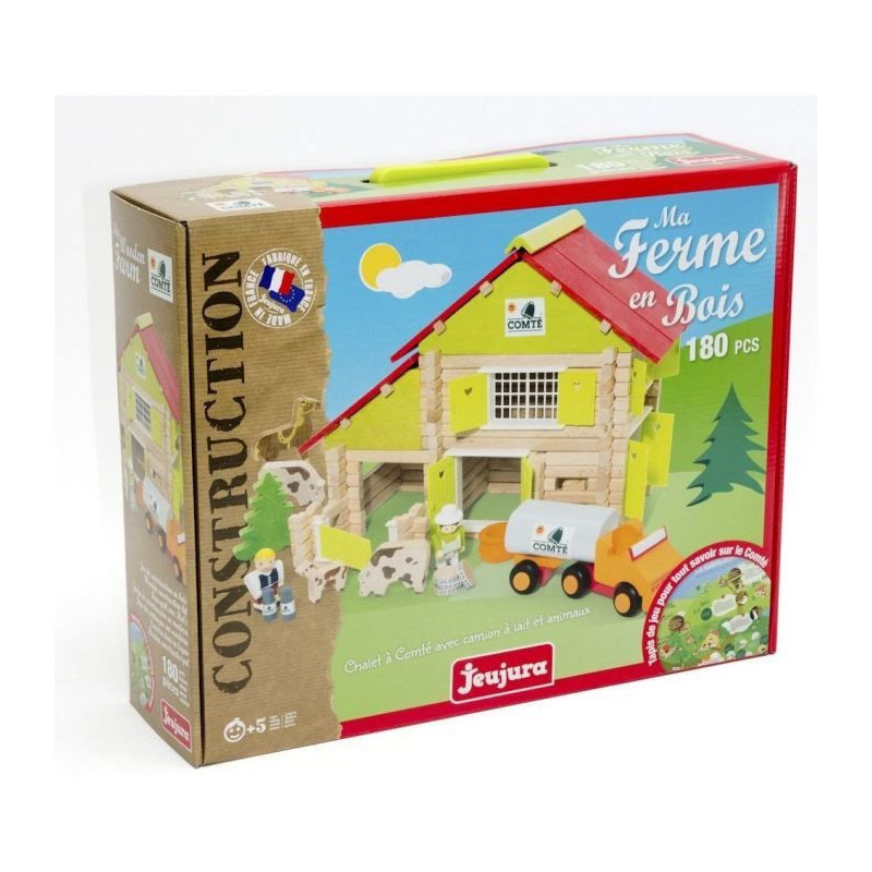 JEUJURA - Wooden construction - My Wooden Farm - 180 pcs