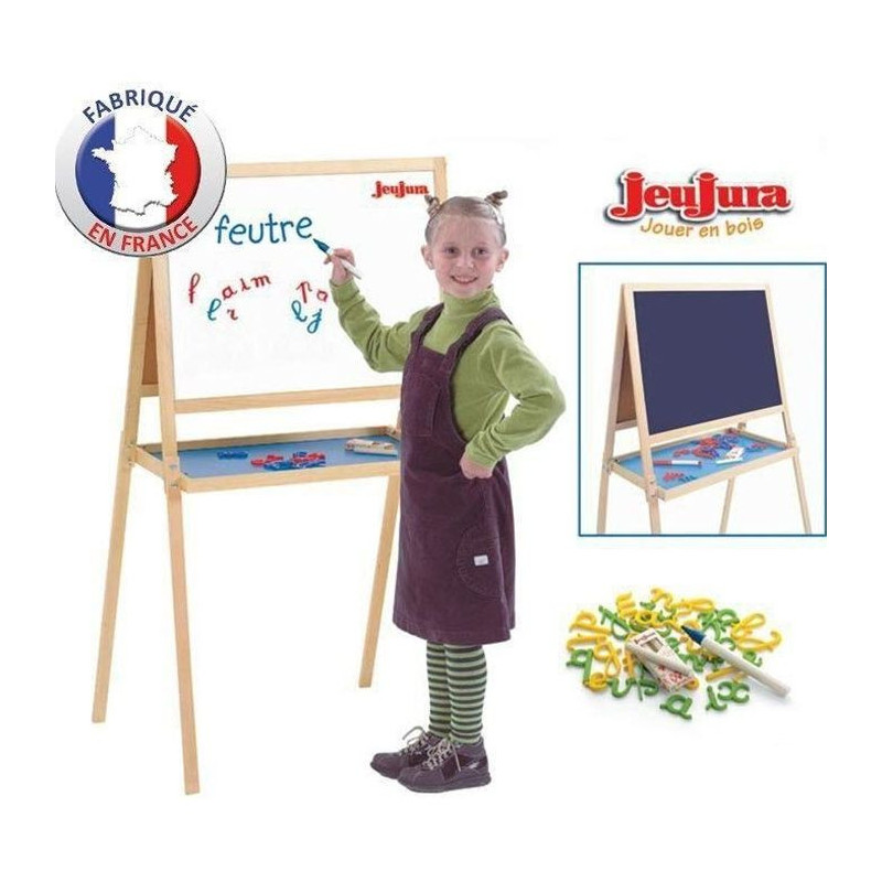 Jeujura - Double sided Creative Wooden Painting (chalk + felt)