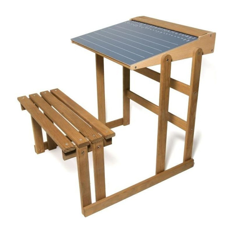 JEUJURA Wooden School Desk - Tinted Oak Height 60 cms