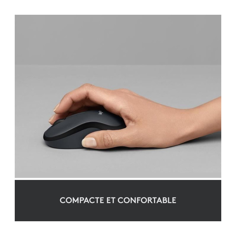 LOGITECH M220 Silent Silent Mouse - Wireless - Gray / Black
