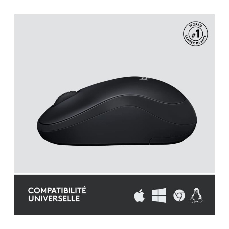 LOGITECH M220 Silent Silent Mouse - Wireless - Gray / Black