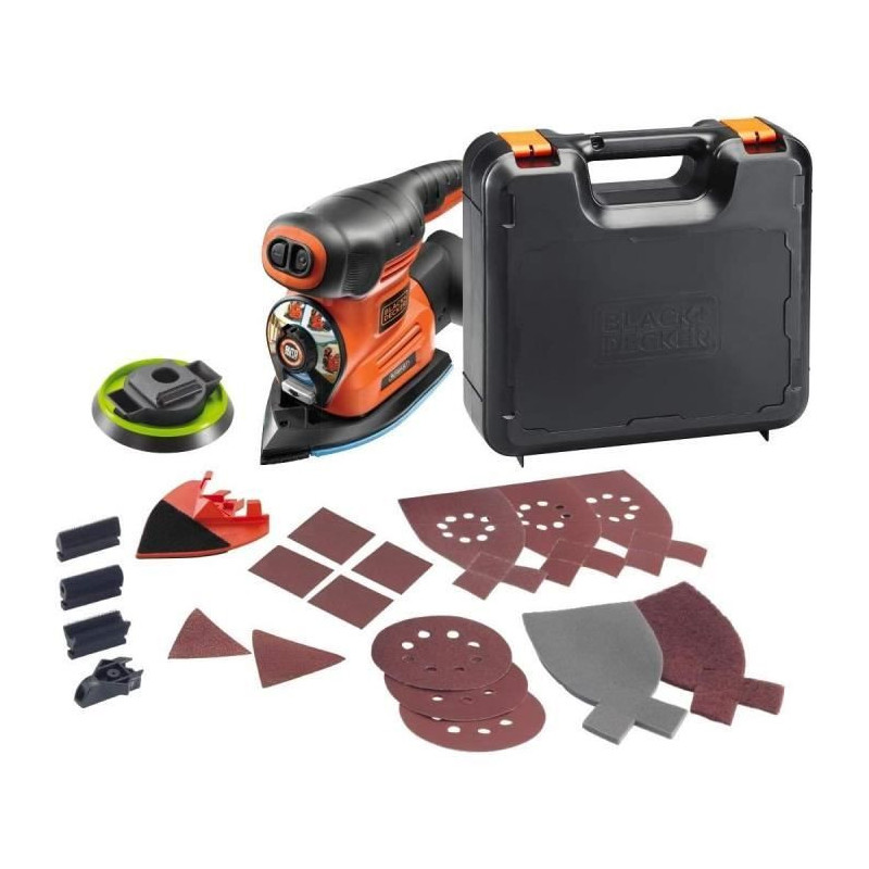 BLACK & DECKER KA280K - 4 in 1 Multi-sander - 220 W - 230 V - Red and