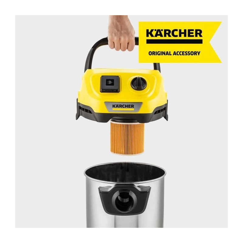 KARCHER WD2 / WD3 cartridge filter - For dry and wet suction