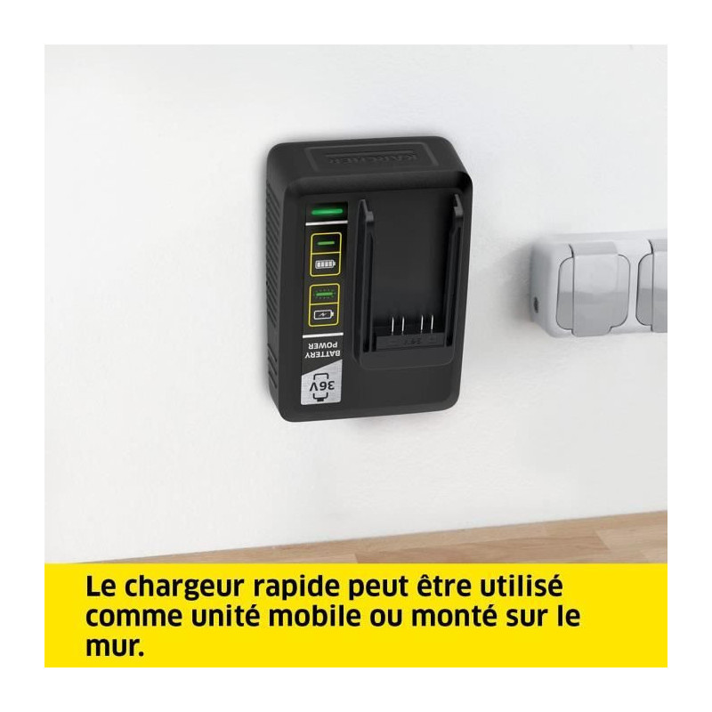 KARCHER POWER 36V / 2.5 Ah battery with LCD display and fast charger