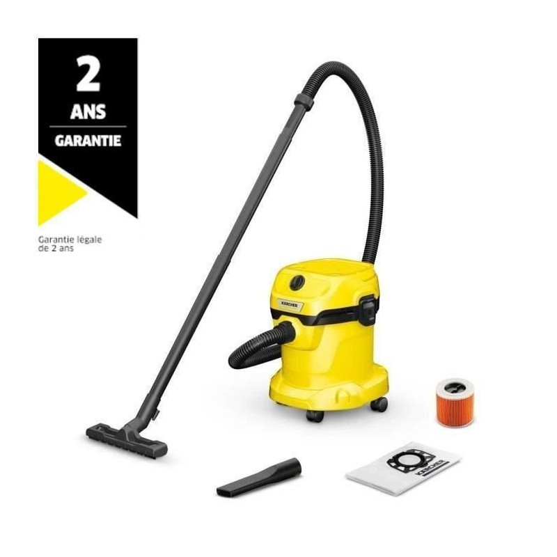 Wet and dry vacuum cleaner KARCHER WD 2 Plus V-15/4/18 C - Polypropyle