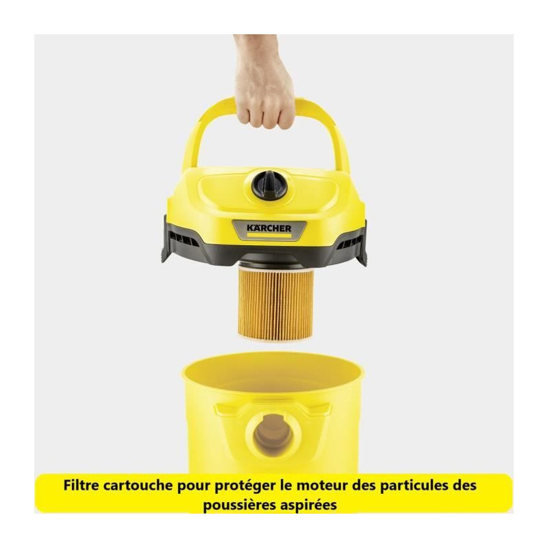 Wet and dry vacuum cleaner KARCHER WD 2 Plus V-15/4/18 C - Polypropyle